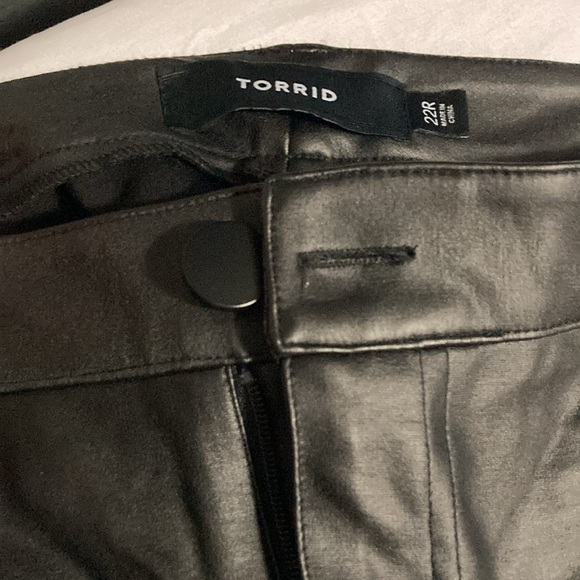 Retired! Black Coated Ponte Multi Zip Skinny Ankle Pant - Picture 10 of 11